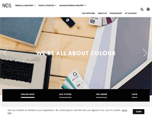 Tablet Screenshot of ncscolour.com